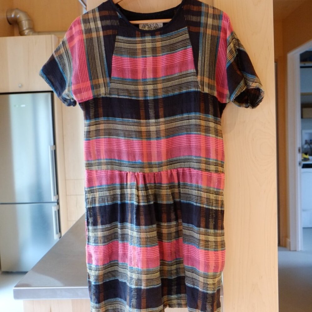 Ace & Jig Sz S Artemis Dress Lightweight Cotton Metallic w pockets